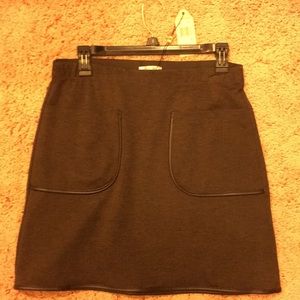 Brown Two Pocketed Skirt